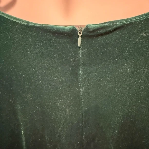 Eloquii Jumpsuit Deep Green Long Sleeve Dress - Picture 3 of 6